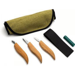 BeaverCraft Tools BeaverCraft S06 Täljkit med Knivrulle