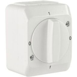 Schneider Electric Aqua Stark Strömbrytare Kapslad, Vridmodell, Strömbrytare & Vägguttag