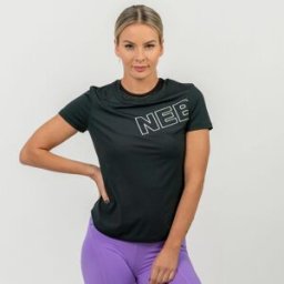 Nebbia Fit Active Functional T-shirt Black S