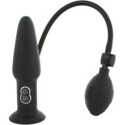 Seven Creations Inflatable Butt Plug Black With Vibration
