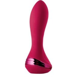 Dream Toys Sparkling Inflatable Remote Vibrator Isabella Red