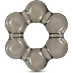 Blush Stay Hard Thick Bead Cock Ring Black