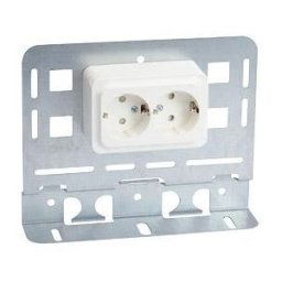 Wibe Group W24 Dosplåt Med Hålbild För 4 St. Modularjack, Installationsmaterial