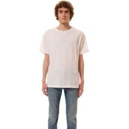 Nudie Jeans Roffe T-Shirt Herr, Offwhite, XL