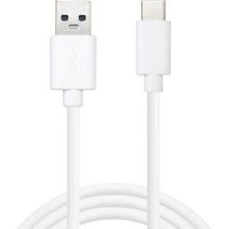 USB-C to USB-A 2.0 Cable SAVER, White (1m)