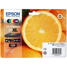 Packard Bell 33XL y/c/m/pb/bl Claria Premium Ink