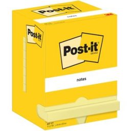 Notes POST-IT 76x102mm gul 12st