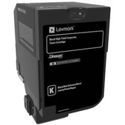 Toner LEXMARK 74C2HKE Svart