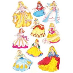 Herma stickers Decor prinsessor (3) 10st