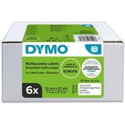 Etikett DYMO Uni. 57x32 mm 1000/FP