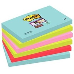 Post-it Supersticky Miami, 76x127mm, 6/FP