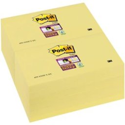 Notes POST-IT SS 76x127mm gul 12st
