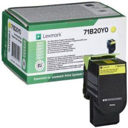 Toner LEXMARK 71B20Y0 Gul