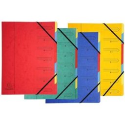 Sorteringsmapp EXACOMPTA A4 7-flik