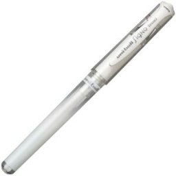 Gelkulpenna UNIBALL UM-153 Medium Vit, 0.65mm, vit pennkropp