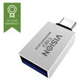 VISION Professional installation-grade USB-C to USB-A adapter