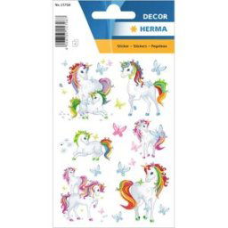 Herma stickers Decor unicorn (3) 10st