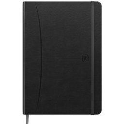 Ant.bok Oxford Signature A5 rutad svart