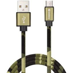 Sandberg USB-A to MicroUSB, Green Camouflage (1m)