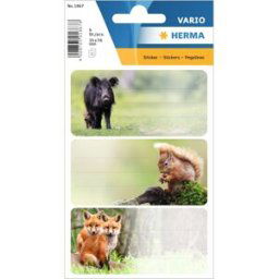 Herma stickers Vario skolbok djur (3) 10st