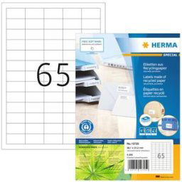 Herma etikett recycled 38,1x21,2 vit (5200)