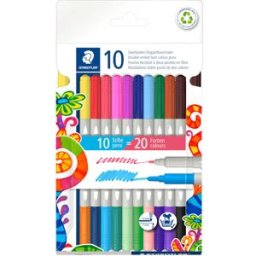 Staedtler duo twin fiber 10st 10st