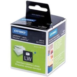 Etiketter Dymo LW Adress, vit, 89x28mm, 2x130/fp