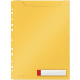 Katalogficka Leitz Cosy A4 PP Gul, 3st 12st