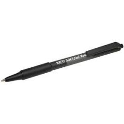 Bic Soft Feel Clic Grip kulpenna svart 12st