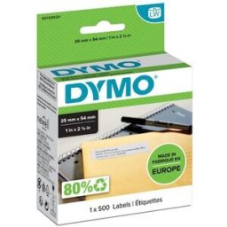 Etiketter Dymo LW Returadress, vit, 24x54mm, 500/fp
