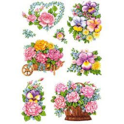 Herma stickers Decor blommor (3) 10st