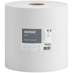 Industritorkrulle KATRIN Plus XL Vit, 1-lag, 1110m/rl