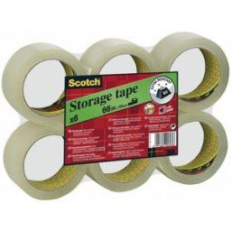 Packtejp SCOTCH 309 Klar, PP/akryl, tystavrullad, 50mm x 66m, 6/fp 6rl