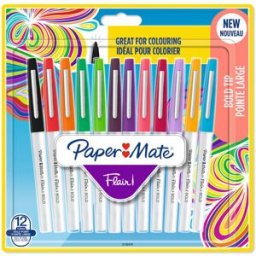 Papermate Flair Bold 12-Blister Ass.colors
