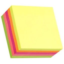 Notes STANDARD kub 76x76mm neon 450bl