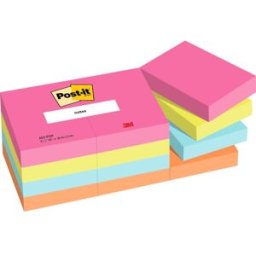Post-it Poptimistic Cabin Pack 38x51 100sh (12)