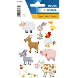 Herma stickers Decor djur (3) 10st