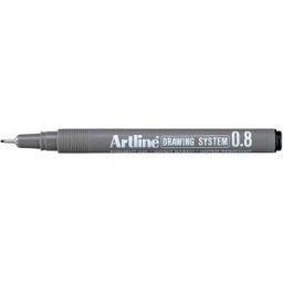 Fineliner ARTLINE EK238 0,8mm svart 12st