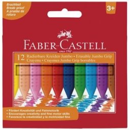 Plastkrita Faber-Castell Trekant, 12/fp