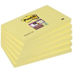 Notes POST-IT SuperSticky gul76x127, 6/FP