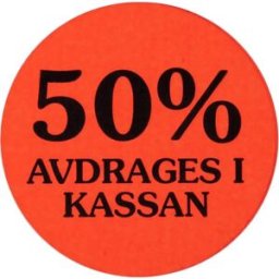 Etikett 50% avdrages i kassan 2000/RL
