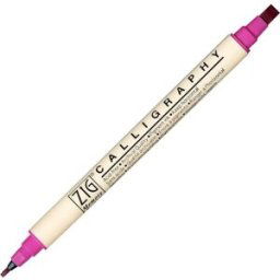 ZIG MS Calligraphy 2/5mm rosa 6st