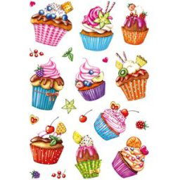 Herma stickers Decor muffins (2) 10st