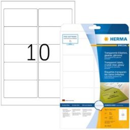 Herma etikett film 96x50,8 transp glossy (250)