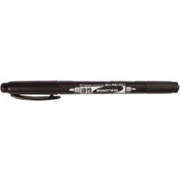 Tombow fineliner MONO twin pen 0,4/0,8 svart 10st