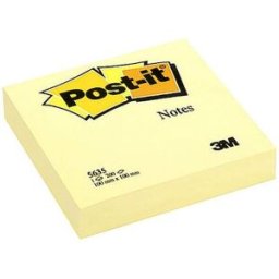 Notes POST-IT 100x100mm gul