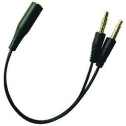Headset Converter Mobile to PC, Black