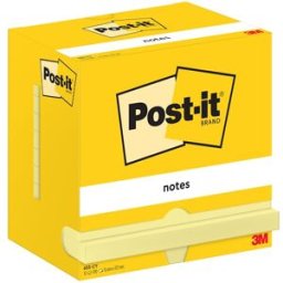 Notes POST-IT 76x127mm gul 12st