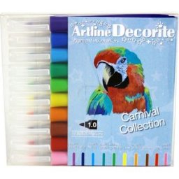Artline Decorite Rund Carnival 10-pack