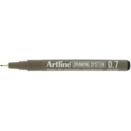 Fineliner ARTLINE EK237 0,7mm svart 12st